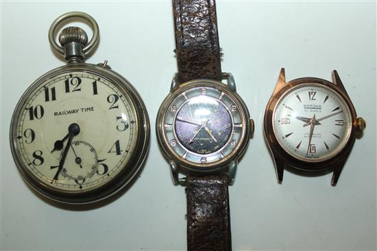 2 watches & a pocket watch